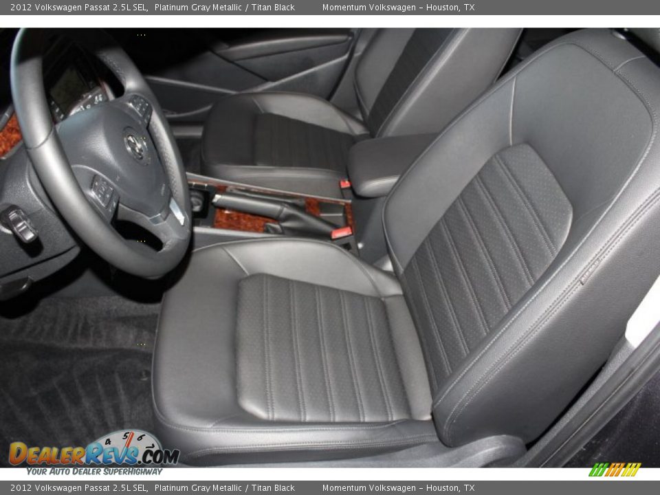 2012 Volkswagen Passat 2.5L SEL Platinum Gray Metallic / Titan Black Photo #15