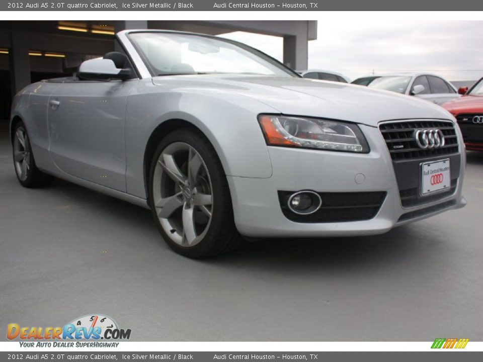 2012 Audi A5 2.0T quattro Cabriolet Ice Silver Metallic / Black Photo #1
