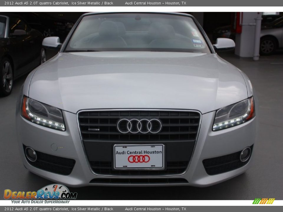 2012 Audi A5 2.0T quattro Cabriolet Ice Silver Metallic / Black Photo #2