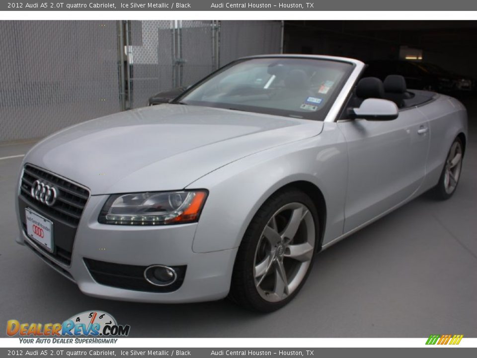 2012 Audi A5 2.0T quattro Cabriolet Ice Silver Metallic / Black Photo #3