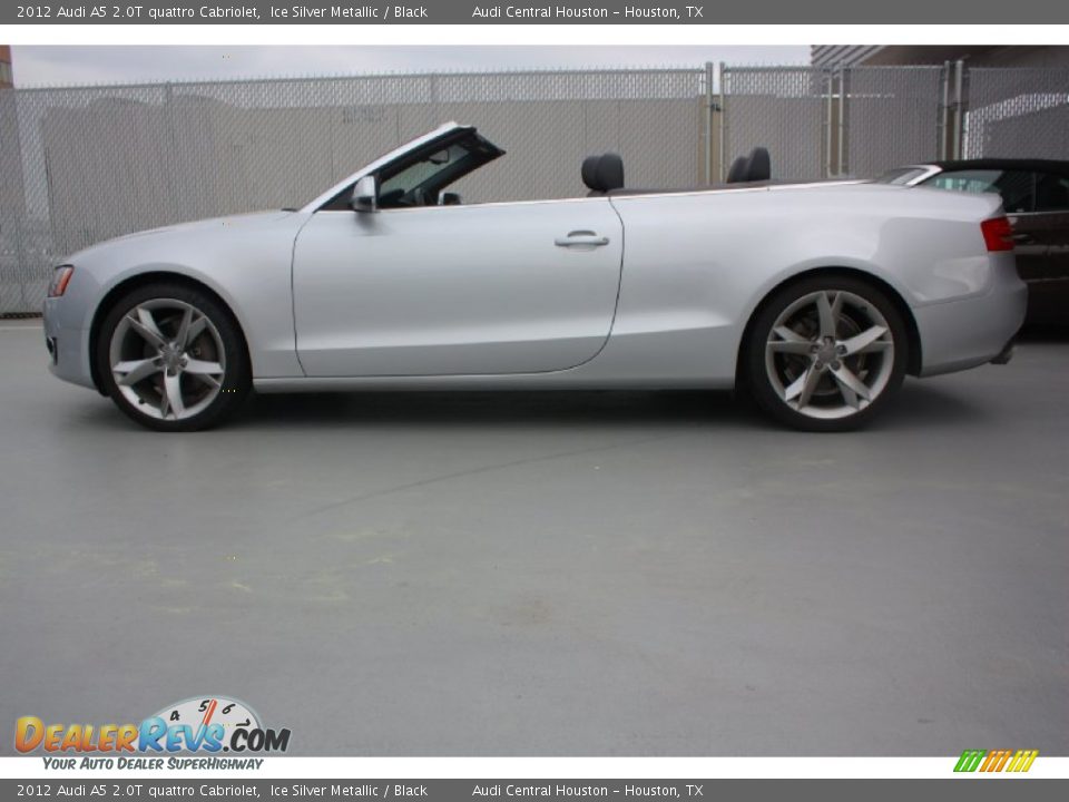2012 Audi A5 2.0T quattro Cabriolet Ice Silver Metallic / Black Photo #4