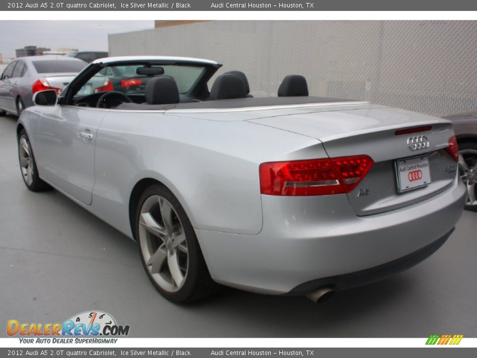 2012 Audi A5 2.0T quattro Cabriolet Ice Silver Metallic / Black Photo #5