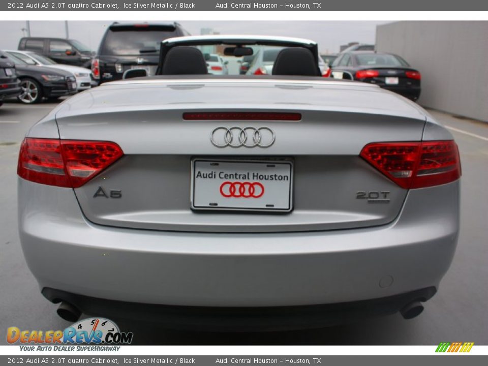 2012 Audi A5 2.0T quattro Cabriolet Ice Silver Metallic / Black Photo #6
