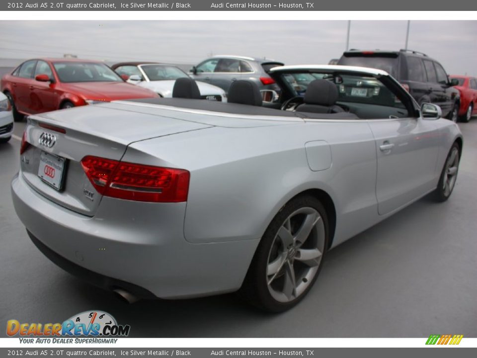 2012 Audi A5 2.0T quattro Cabriolet Ice Silver Metallic / Black Photo #7