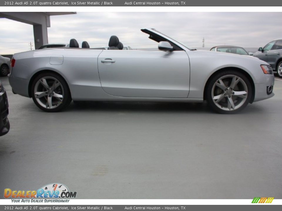 2012 Audi A5 2.0T quattro Cabriolet Ice Silver Metallic / Black Photo #8