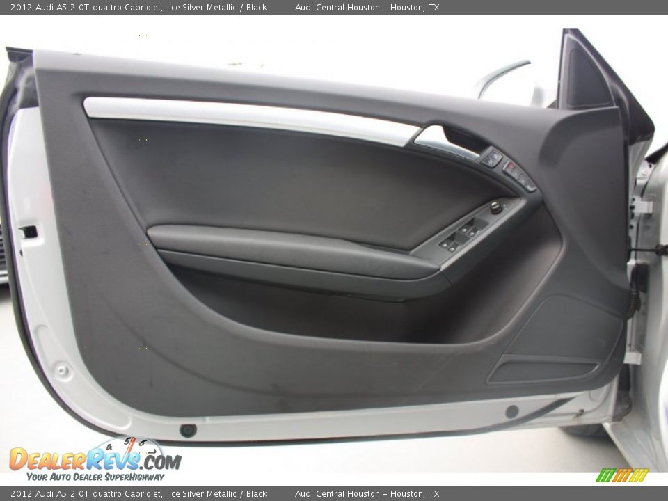 2012 Audi A5 2.0T quattro Cabriolet Ice Silver Metallic / Black Photo #9