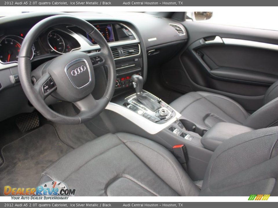 Black Interior - 2012 Audi A5 2.0T quattro Cabriolet Photo #11