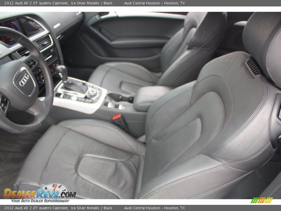 2012 Audi A5 2.0T quattro Cabriolet Ice Silver Metallic / Black Photo #12