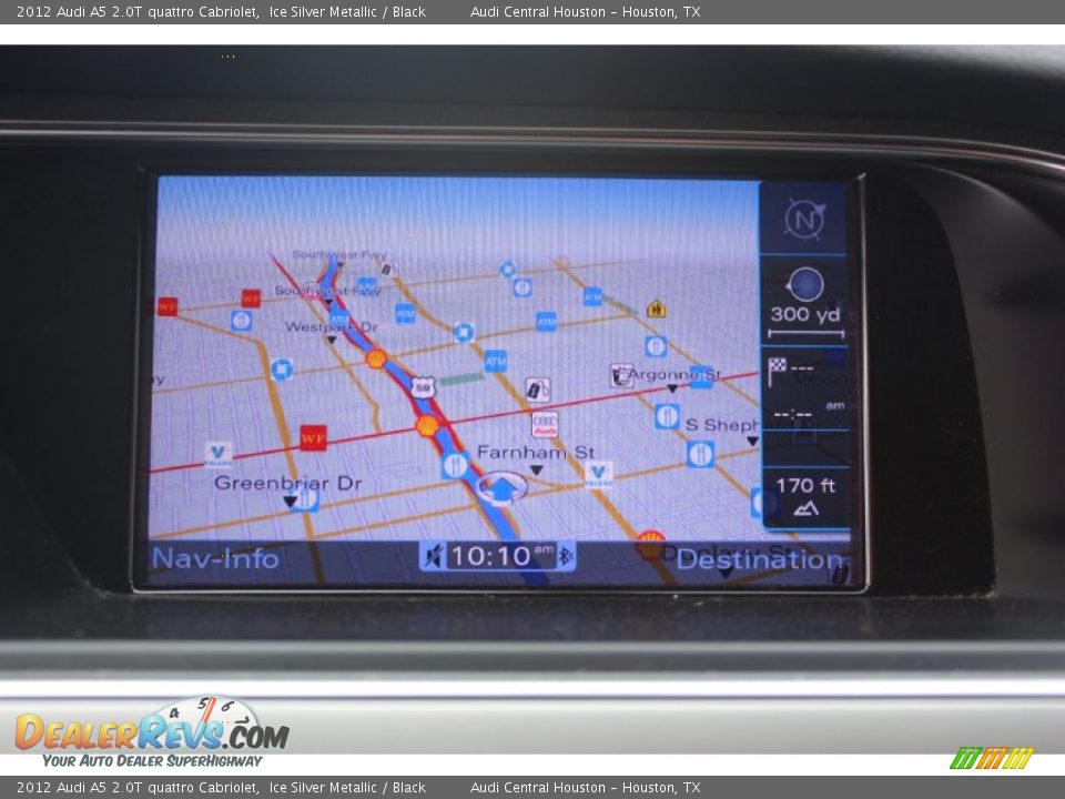 2012 Audi A5 2.0T quattro Cabriolet Ice Silver Metallic / Black Photo #15