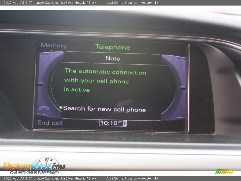 2012 Audi A5 2.0T quattro Cabriolet Ice Silver Metallic / Black Photo #16