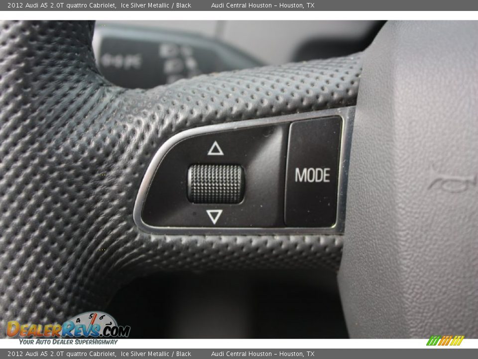 2012 Audi A5 2.0T quattro Cabriolet Ice Silver Metallic / Black Photo #18