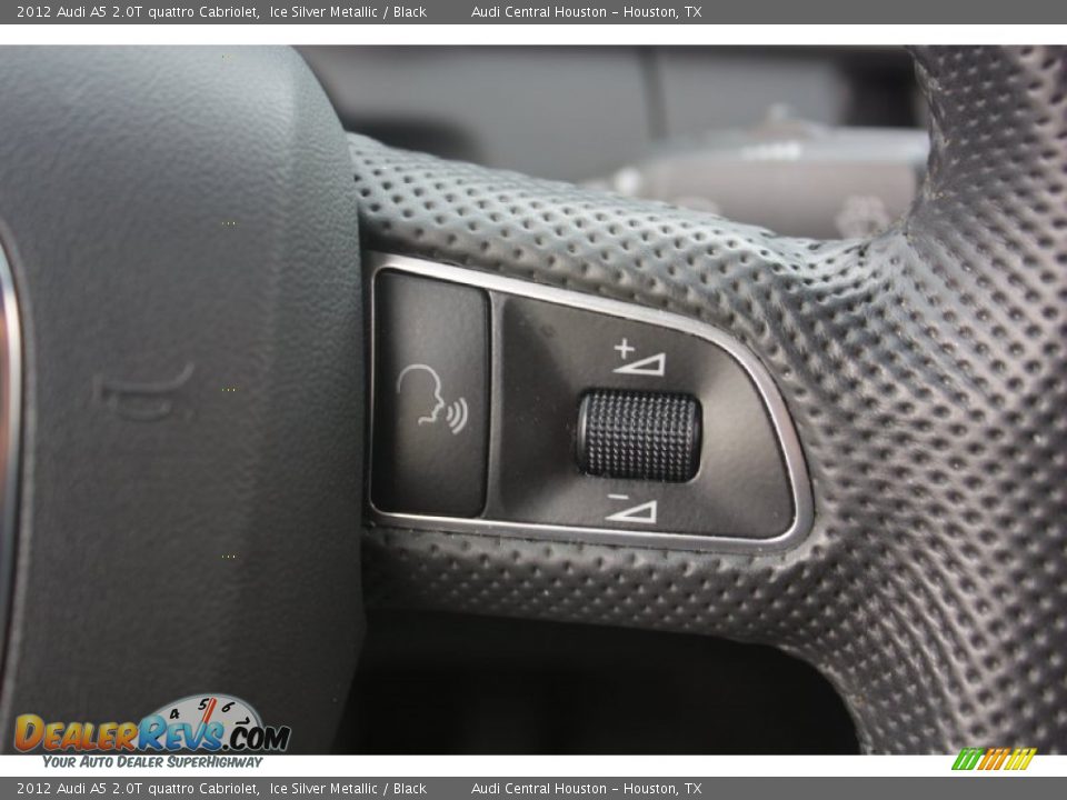 2012 Audi A5 2.0T quattro Cabriolet Ice Silver Metallic / Black Photo #19