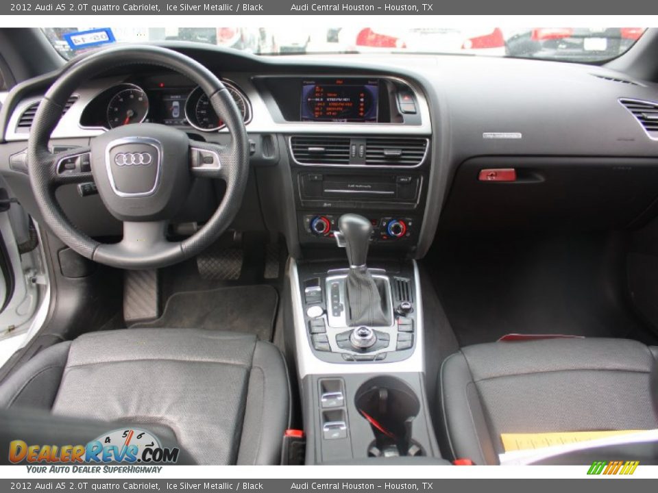 2012 Audi A5 2.0T quattro Cabriolet Ice Silver Metallic / Black Photo #21