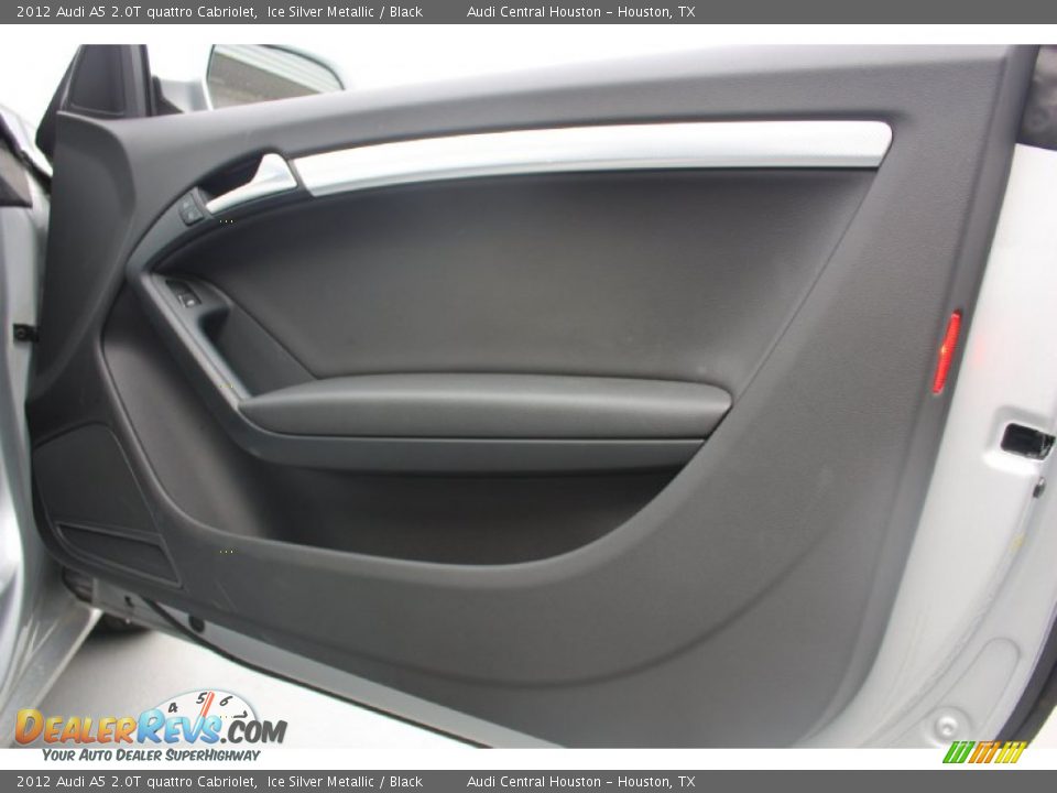 2012 Audi A5 2.0T quattro Cabriolet Ice Silver Metallic / Black Photo #23