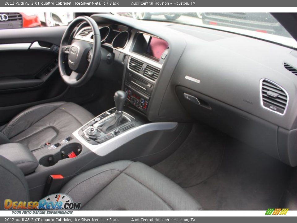 2012 Audi A5 2.0T quattro Cabriolet Ice Silver Metallic / Black Photo #24