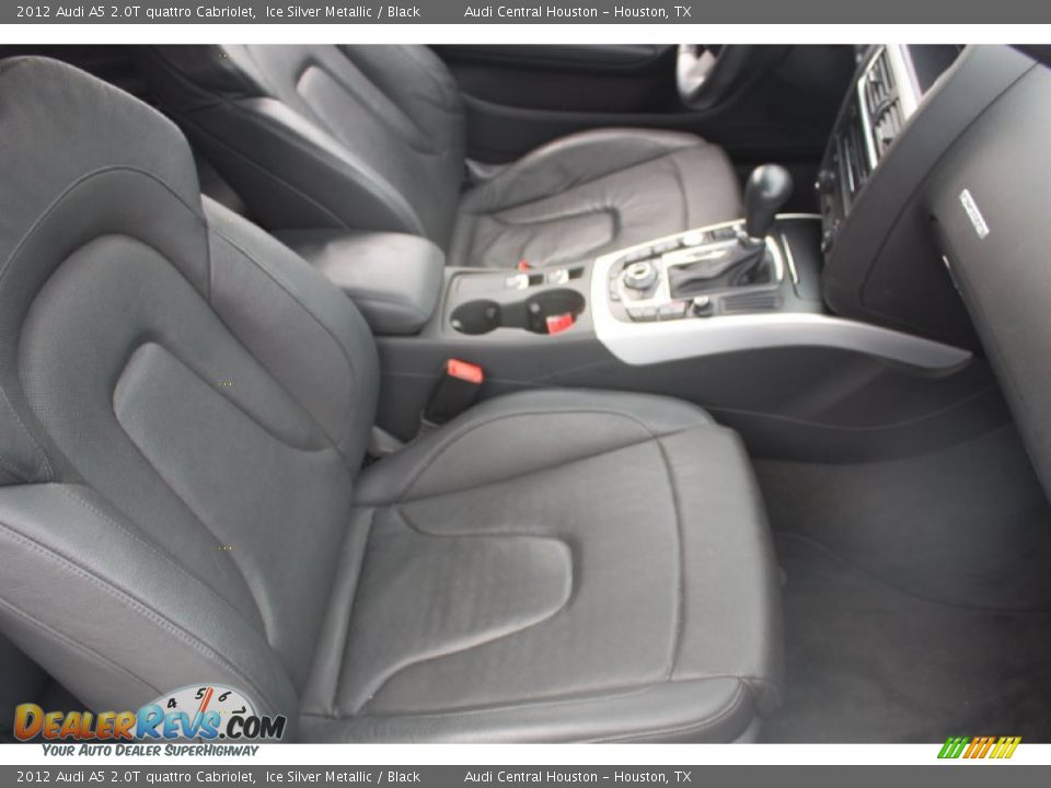 2012 Audi A5 2.0T quattro Cabriolet Ice Silver Metallic / Black Photo #25