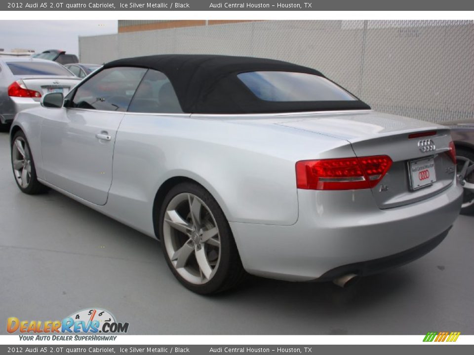 2012 Audi A5 2.0T quattro Cabriolet Ice Silver Metallic / Black Photo #28