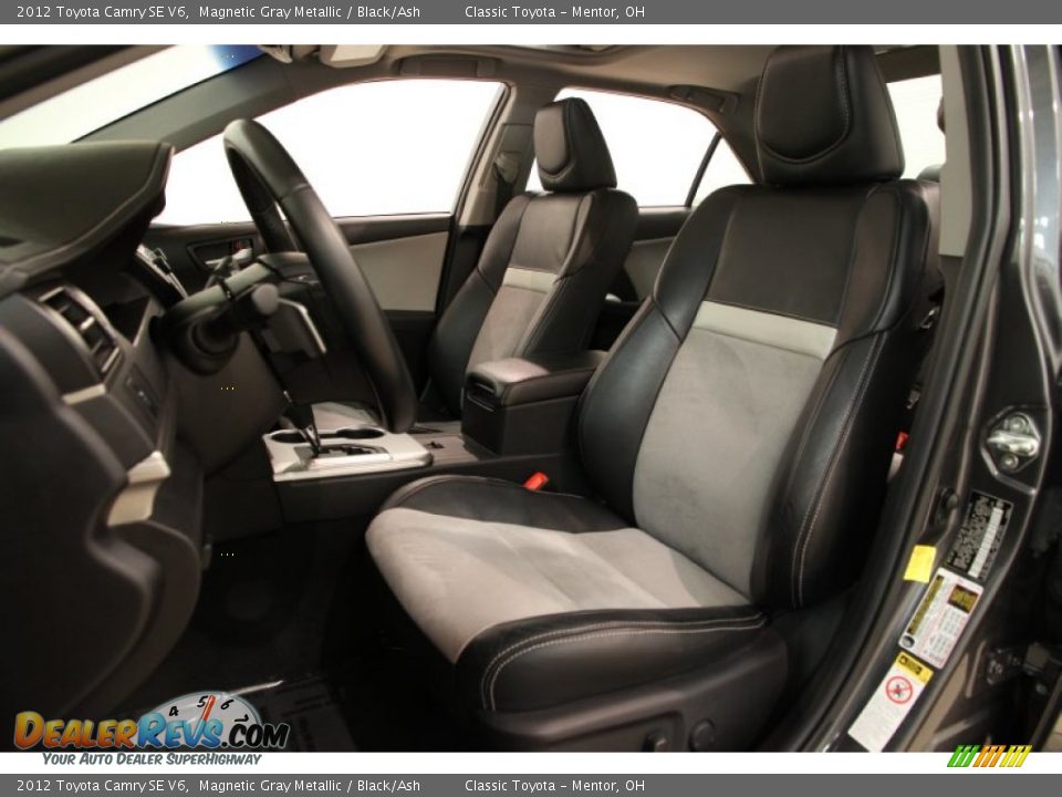 2012 Toyota Camry SE V6 Magnetic Gray Metallic / Black/Ash Photo #7
