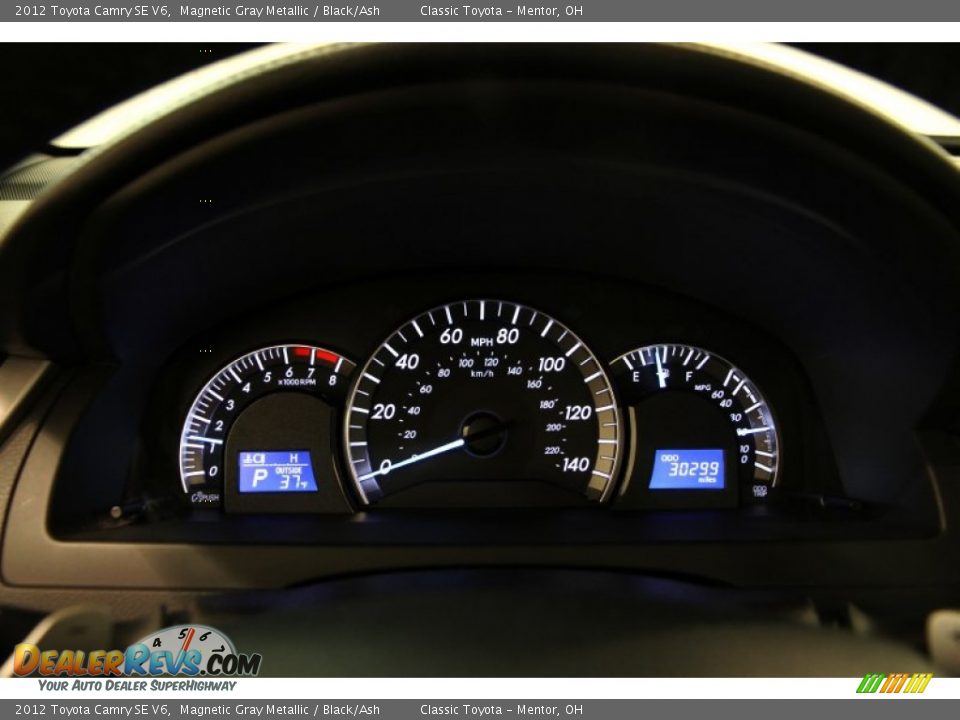 2012 Toyota Camry SE V6 Magnetic Gray Metallic / Black/Ash Photo #9