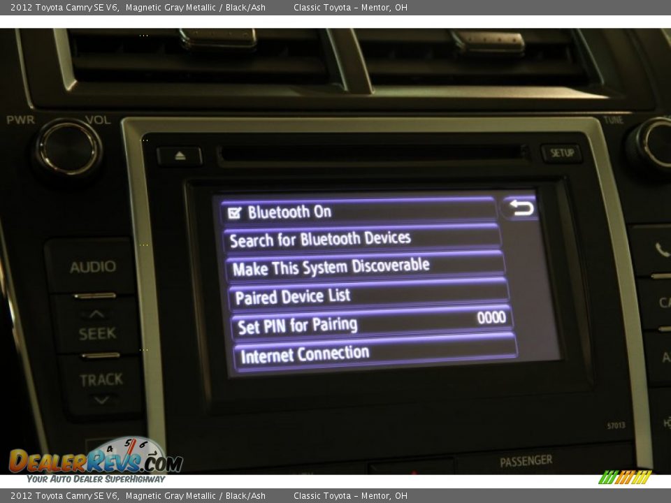 2012 Toyota Camry SE V6 Magnetic Gray Metallic / Black/Ash Photo #15