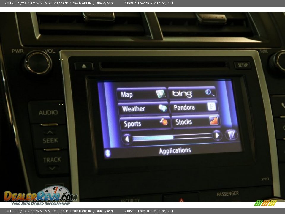 2012 Toyota Camry SE V6 Magnetic Gray Metallic / Black/Ash Photo #19