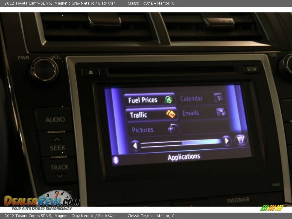 2012 Toyota Camry SE V6 Magnetic Gray Metallic / Black/Ash Photo #20