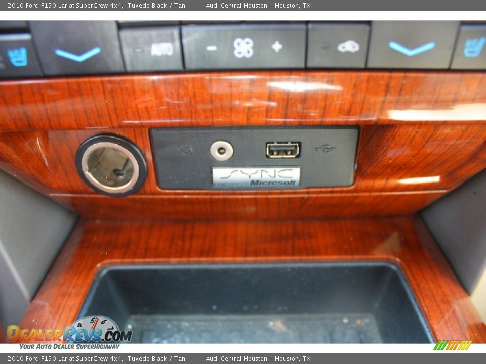 2010 Ford F150 Lariat SuperCrew 4x4 Tuxedo Black / Tan Photo #22