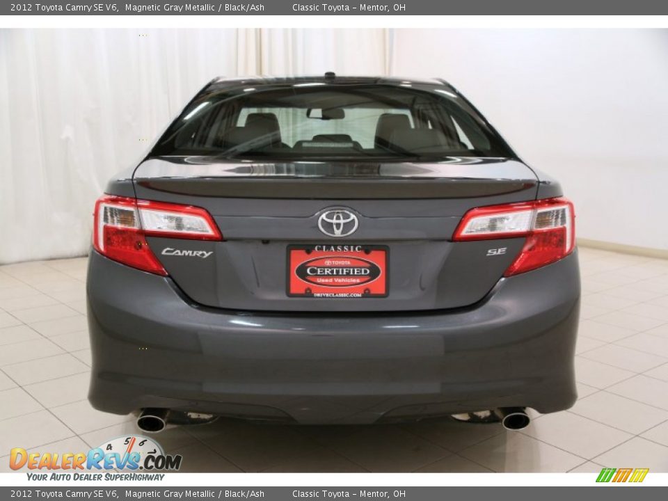 2012 Toyota Camry SE V6 Magnetic Gray Metallic / Black/Ash Photo #30