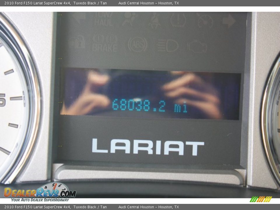 2010 Ford F150 Lariat SuperCrew 4x4 Tuxedo Black / Tan Photo #33