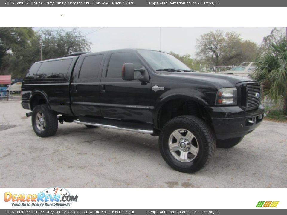 2006 Ford F350 Super Duty Harley Davidson Crew Cab 4x4 Black / Black Photo #3