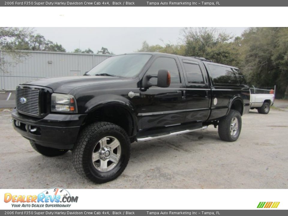 2006 Ford F350 Super Duty Harley Davidson Crew Cab 4x4 Black / Black Photo #4