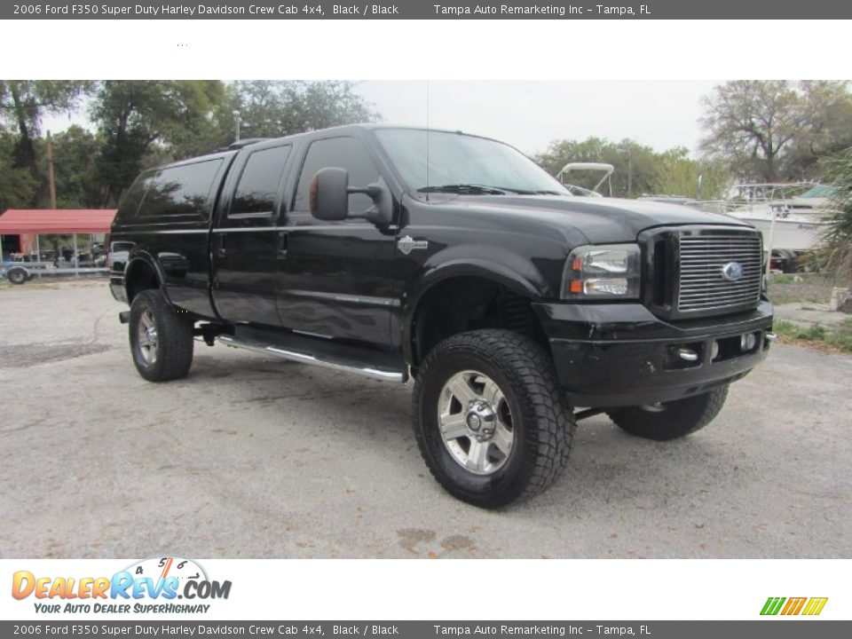 2006 Ford F350 Super Duty Harley Davidson Crew Cab 4x4 Black / Black Photo #5