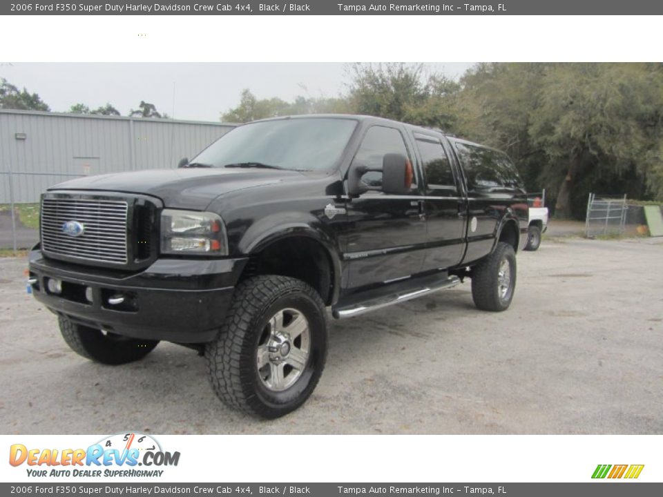2006 Ford F350 Super Duty Harley Davidson Crew Cab 4x4 Black / Black Photo #6