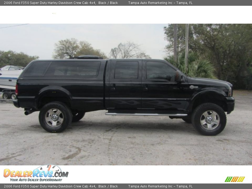 2006 Ford F350 Super Duty Harley Davidson Crew Cab 4x4 Black / Black Photo #8