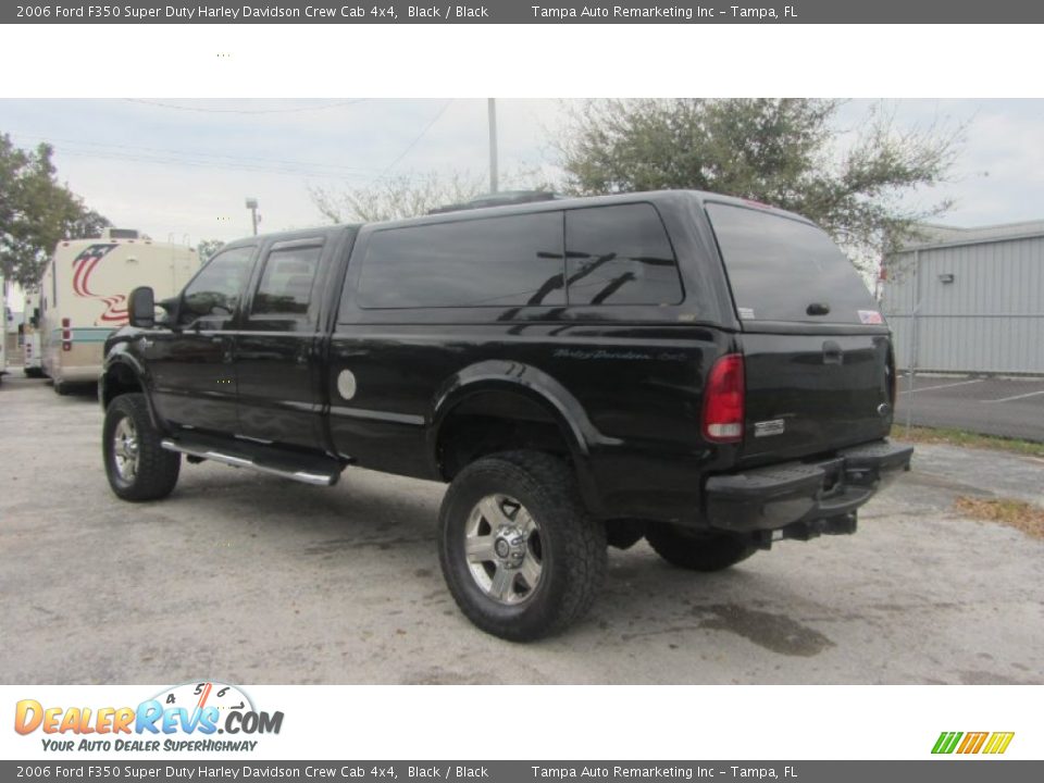 2006 Ford F350 Super Duty Harley Davidson Crew Cab 4x4 Black / Black Photo #9