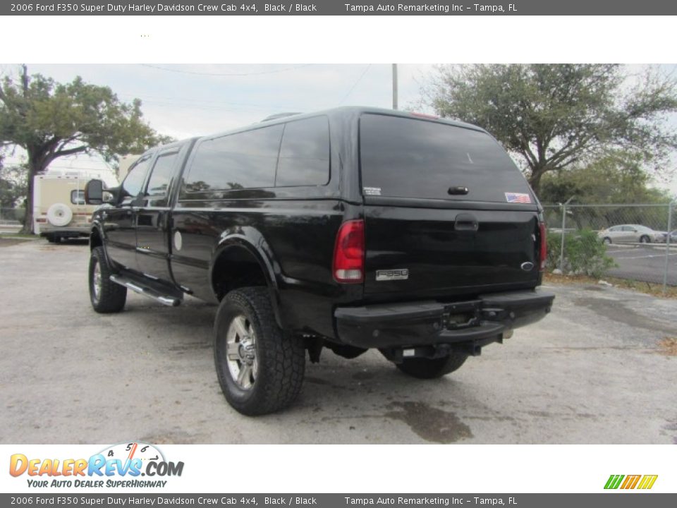 2006 Ford F350 Super Duty Harley Davidson Crew Cab 4x4 Black / Black Photo #11