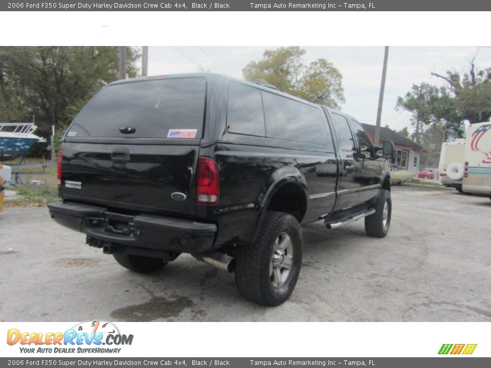 2006 Ford F350 Super Duty Harley Davidson Crew Cab 4x4 Black / Black Photo #12