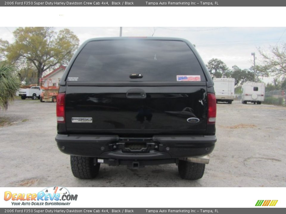 2006 Ford F350 Super Duty Harley Davidson Crew Cab 4x4 Black / Black Photo #13