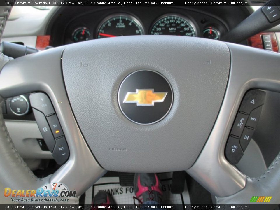 2013 Chevrolet Silverado 1500 LTZ Crew Cab Steering Wheel Photo #15