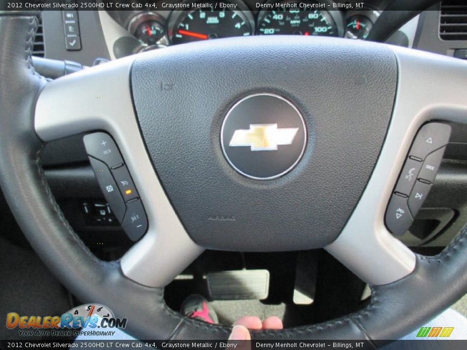 2012 Chevrolet Silverado 2500HD LT Crew Cab 4x4 Graystone Metallic / Ebony Photo #14