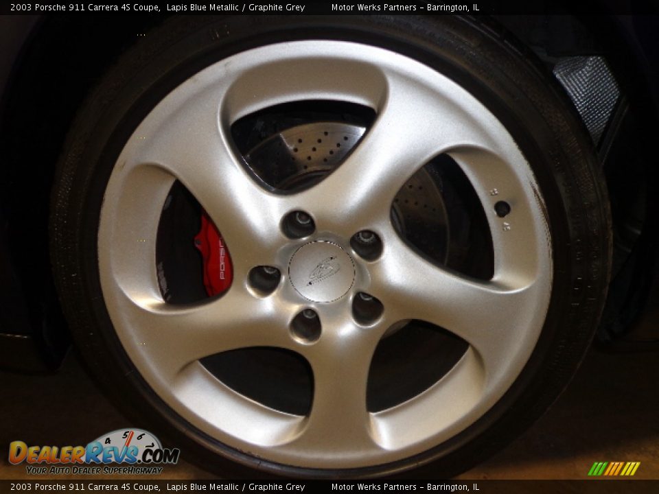 2003 Porsche 911 Carrera 4S Coupe Lapis Blue Metallic / Graphite Grey Photo #9