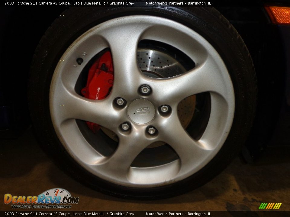 2003 Porsche 911 Carrera 4S Coupe Lapis Blue Metallic / Graphite Grey Photo #11