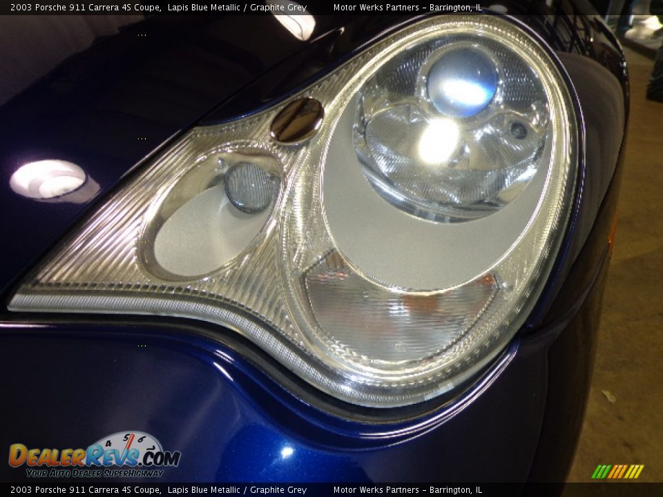 2003 Porsche 911 Carrera 4S Coupe Lapis Blue Metallic / Graphite Grey Photo #14