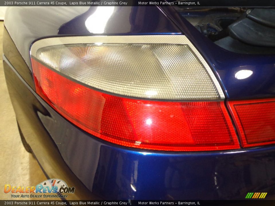 2003 Porsche 911 Carrera 4S Coupe Lapis Blue Metallic / Graphite Grey Photo #15