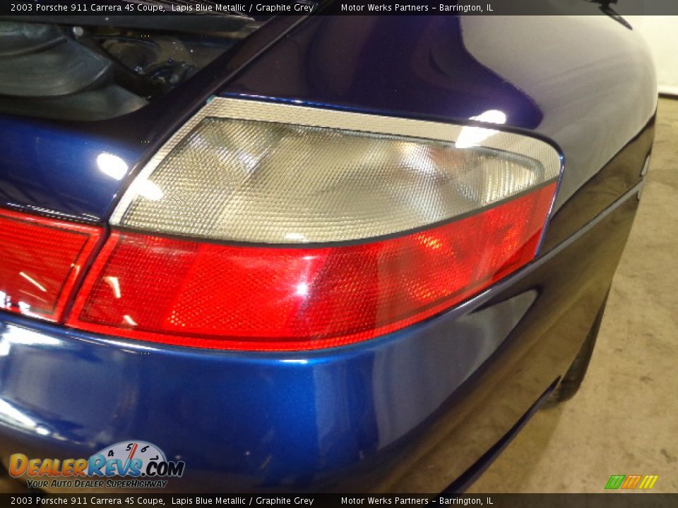2003 Porsche 911 Carrera 4S Coupe Lapis Blue Metallic / Graphite Grey Photo #17