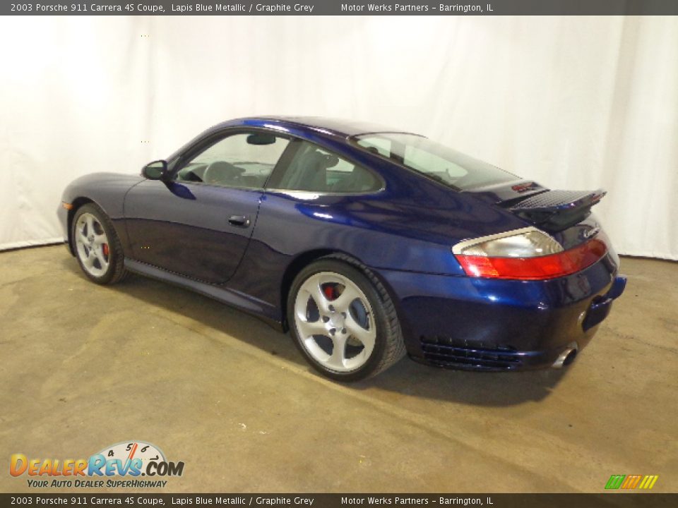 2003 Porsche 911 Carrera 4S Coupe Lapis Blue Metallic / Graphite Grey Photo #18