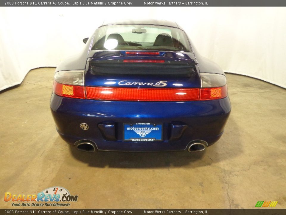 2003 Porsche 911 Carrera 4S Coupe Lapis Blue Metallic / Graphite Grey Photo #20