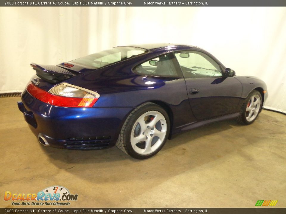 2003 Porsche 911 Carrera 4S Coupe Lapis Blue Metallic / Graphite Grey Photo #22