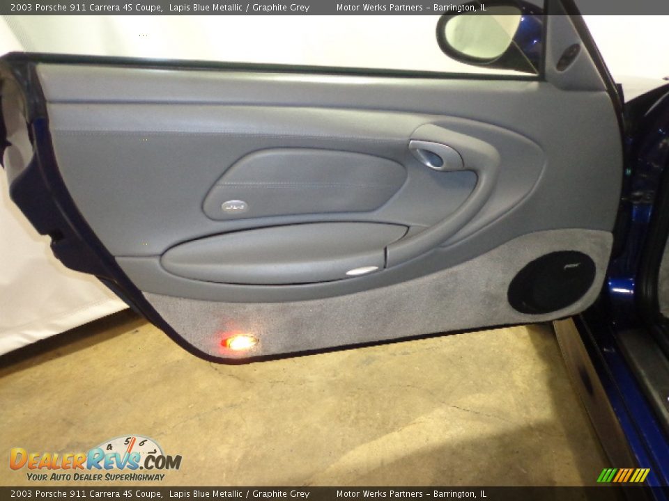 2003 Porsche 911 Carrera 4S Coupe Lapis Blue Metallic / Graphite Grey Photo #25