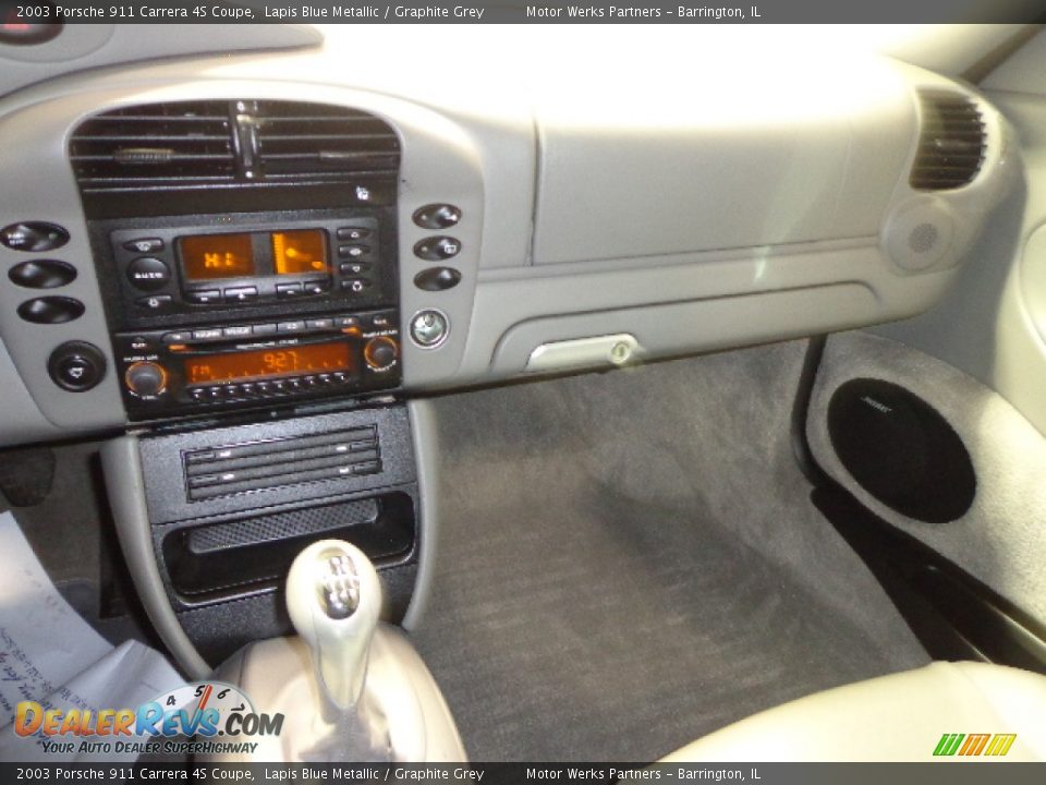 2003 Porsche 911 Carrera 4S Coupe Lapis Blue Metallic / Graphite Grey Photo #29